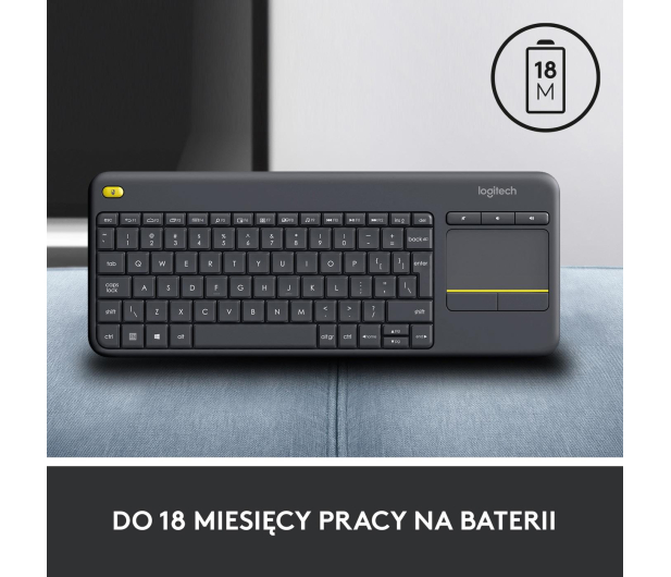 Klawiatura Logitech Media K400 plus black - 249334 - zdjęcie 12